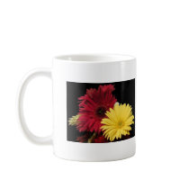Mug, Red and Yellow Daisies