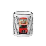 Mug Red Bus Hearts Music