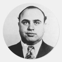 Mug Shot of Chicago Gangster Alphonse Capone 1931 Sticker