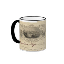 Mug, Tasse baroque lettre cachet de cire