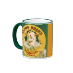 MUG ~ VINTAGE FRUIT CRATE LABEL~  CLOWN DESIGN
