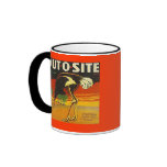 MUG ~ VINTAGE OUT-O-SITE ORANGES CRATE LABEL!