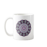 MUG with Decorative Blues and Mauves pattern
