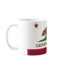 Mug with Flag of  California State - USA
