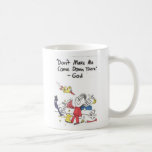 Mug with funny church signs and animated picture