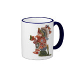 Mug with indian mayan warriors