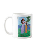 Mug with Tahitian mum and daughter painting