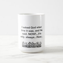 mug with thought-provoking message