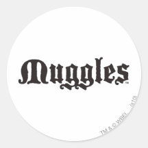 Muggles Round Stickers