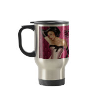 Mugs ~ Pin-up Doll Rose Bottom ~