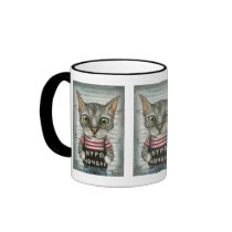 Mugshot of a cat felon