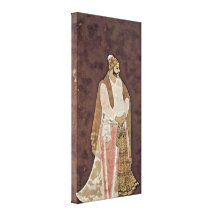 Muhammad Ali - a poet in a garden Stretched Canvas Print