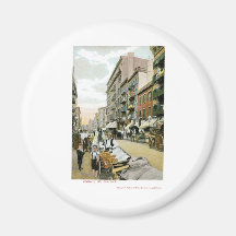 Mulberry St., New York City Refrigerator Magnet