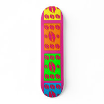 Mulit Colour Lip Smack Skateboard