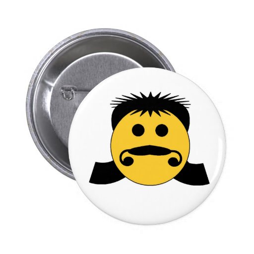 Mullet Smiley Pins