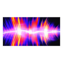 Mullticolored Abstract Audio Waveform