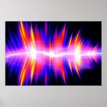 Mullticolored Abstract Audio Waveform