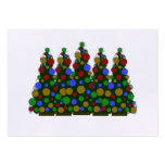 Multi Colored Christmas Tree Tags Business Cards