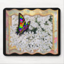 MULTI-COLORED WINGS-BUTTERFLY-MOUSEPAD