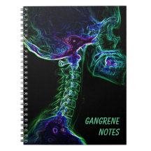 Multi-colour C-spine C-spine notebook