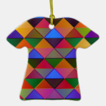multi-colour diamonds ornaments