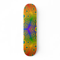 Multi-Colour Fractal: Vector Art: Skateboard