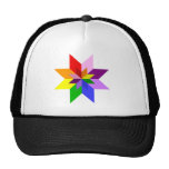 Multi-Colour Star: Eight Point: Mesh Hat