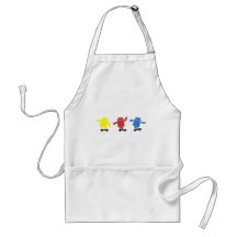 Multi Coloured Android Skateboarder Aprons