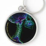 Multi-coloured C-Spine X-ray keychain