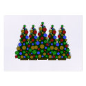 Multi Coloured Christmas Tree Tags business cards