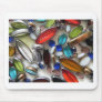 multi coloured crystal beads mousepad