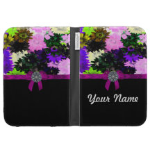Multi-coloured floral case for kindle