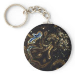 Multi Coloured Ink Patterns keychains