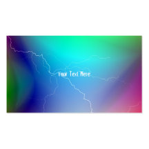 Multi-Coloured Lightning Business Cards