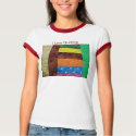 Multi-Coloured Quilt Block, I Love Quilting t-shirts