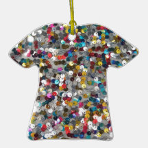 Multi Coloured Sequin Customise Add Text Christmas Ornaments