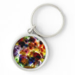 Multi-Coloured Stained Glass Keychain
