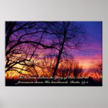 Multi-coloured Sunset poster
