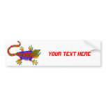 Multi Coloured Terror Lizard bumper stickers