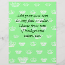 Multi Crown design - choose bkgd colour Full Colour Flyer