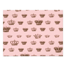 Multi Crown design - choose bkgd colour Custom Invitation