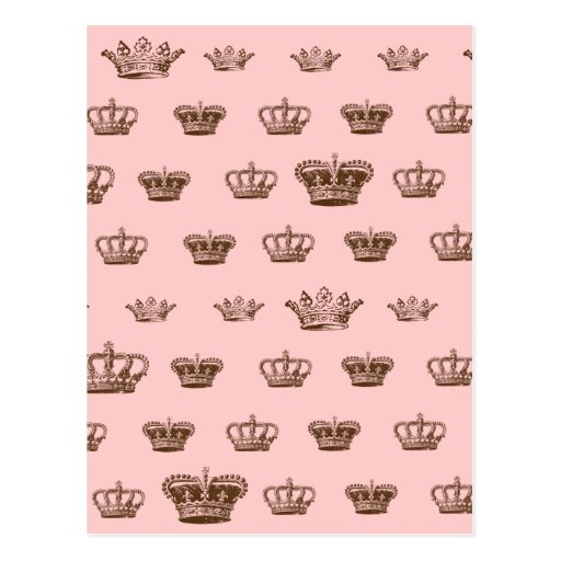 Multi Crown design - choose bkgd colour Post Cards