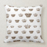 Multi Crowns Throw Pillows
