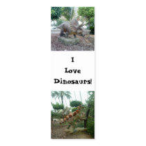 Multi Dinosaur Bookmark Business Card Template