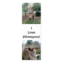 Multi Dinosaur Bookmark Business Card Template