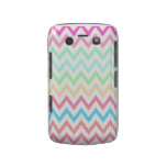 Multi Pastels Chevron Zig Zag Patter Blackberry casemate cases