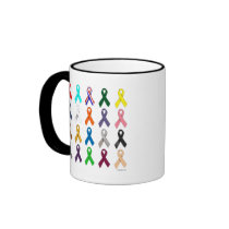 Multi-Ribbon Coffee Mugs