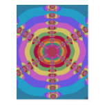 Multi Sun Fractal Postcard