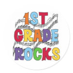 Multicolor 1st Grade Rocks stickers