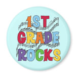 Multicolor 1st Grade Rocks Tshirts and Gifts magnets